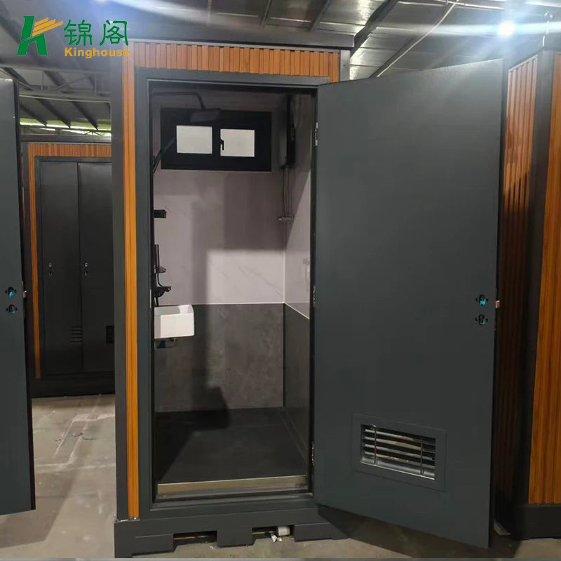 Portable Mobile Shower Unit Luxury Outdoor One Piece Shower Cabin With Built In Sink For Sale