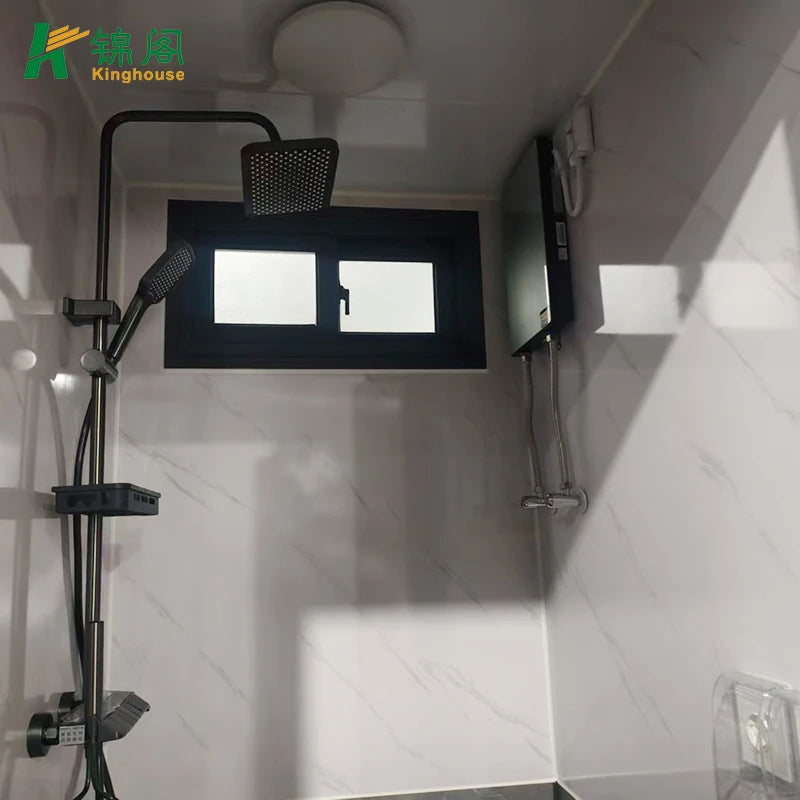 Portable Mobile Shower Unit Luxury Outdoor One Piece Shower Cabin With Built In Sink For Sale