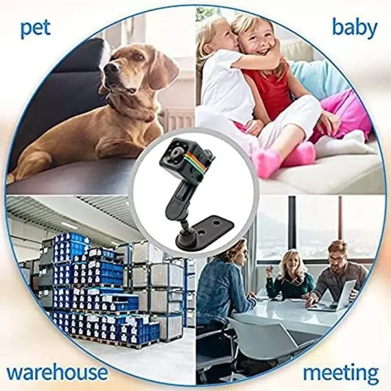Video Voice Mini DV Recorder Indoor Covert Security Camera for Home and Office Mini Camera HD Portable Small Nanny Cam