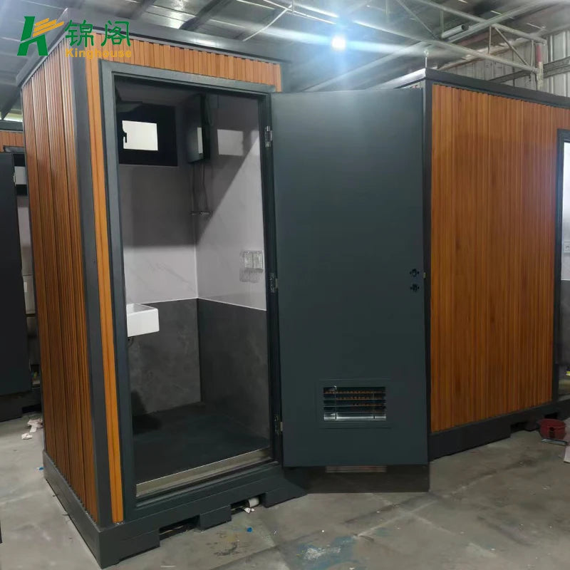 Portable Mobile Shower Unit Luxury Outdoor One Piece Shower Cabin With Built In Sink For Sale