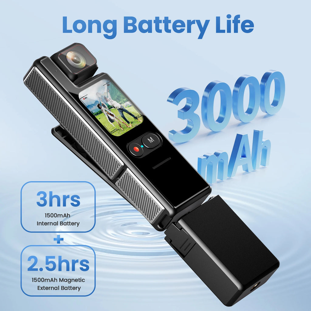 1.7Inch Screen  4K UHD 180Degree Rotation Lens WIFI Law enforcement instrument Video Digital Camera