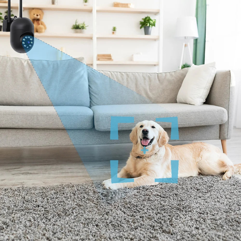 3MP WiFi Pan 355° Tilt 90°  Wireless Security Camera Full Color Night Vision Motion Detection Two-Way Audio Automatic Camera