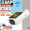 Smart life 4G Solar Bullet Camera Outdoor 5MP Waterproof Battery Powered CCTV Surveillance Security Camera Wireless Two Way Audi