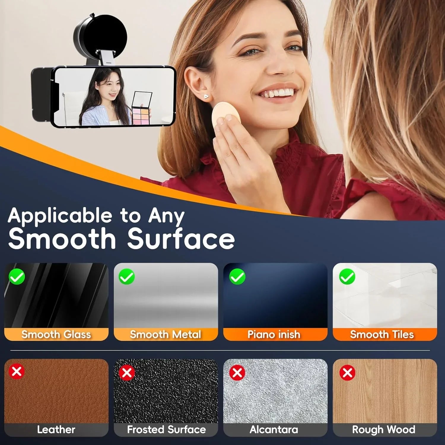 Upgraded Aluminum Alloy Magnetic Car Phone Holder 360° Rotation Foldable Strong Magnet Mount for Car Dashboard