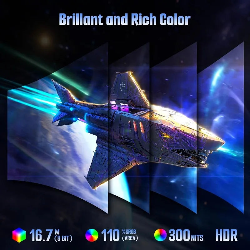 24 Inch Curved 160Hz Gaming Monitor,1500R Curved FHD 1080P ,MPRT 1ms Fast VA Display,Freesync,HDR DP1.4, VESA Support