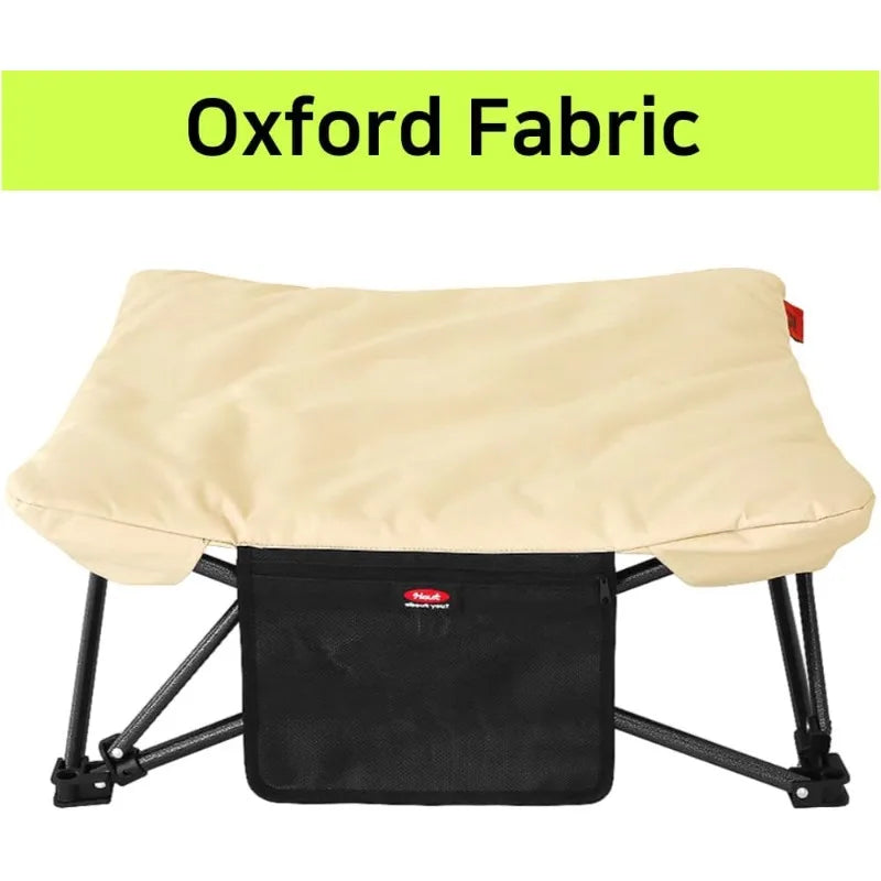 Two Heights In One, Dog Bed Cot For Pet, Waterproof Mesh, Adjustable Height, Indoor/Outdoor (Beige, Large)