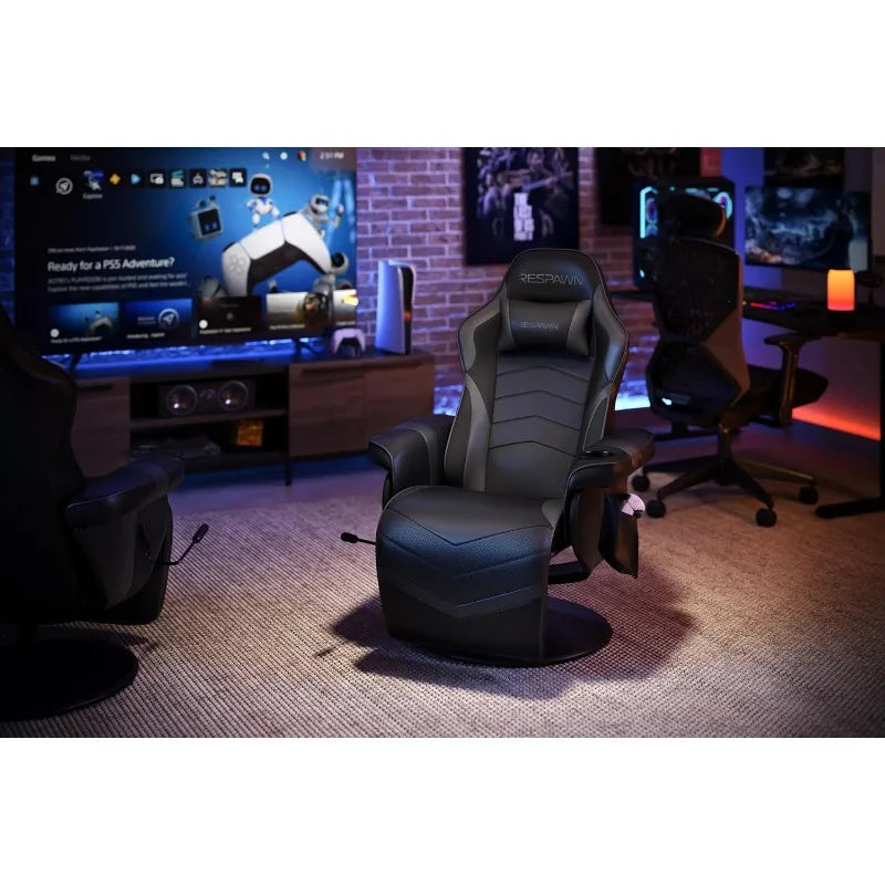 900 Racing Style Gaming Recliner, Reclining Gaming Chair, In Gray RSP 900 GRY