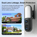 6MP O-Kam APP 5X Dual Lens  Garden Lamp IP Camera PIR Human Body Detection Full Color Floodlight Home Security Street  Monitor