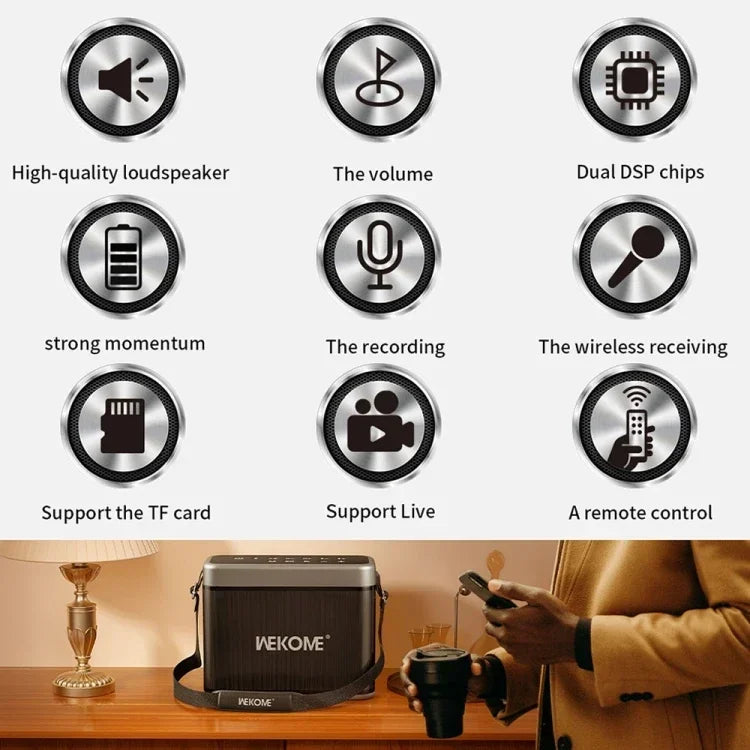 Online Shopping Best  D41 200W Outdoor Portable Smart Party Speaker 24000mAh big battery Wireless speakers subwoofer