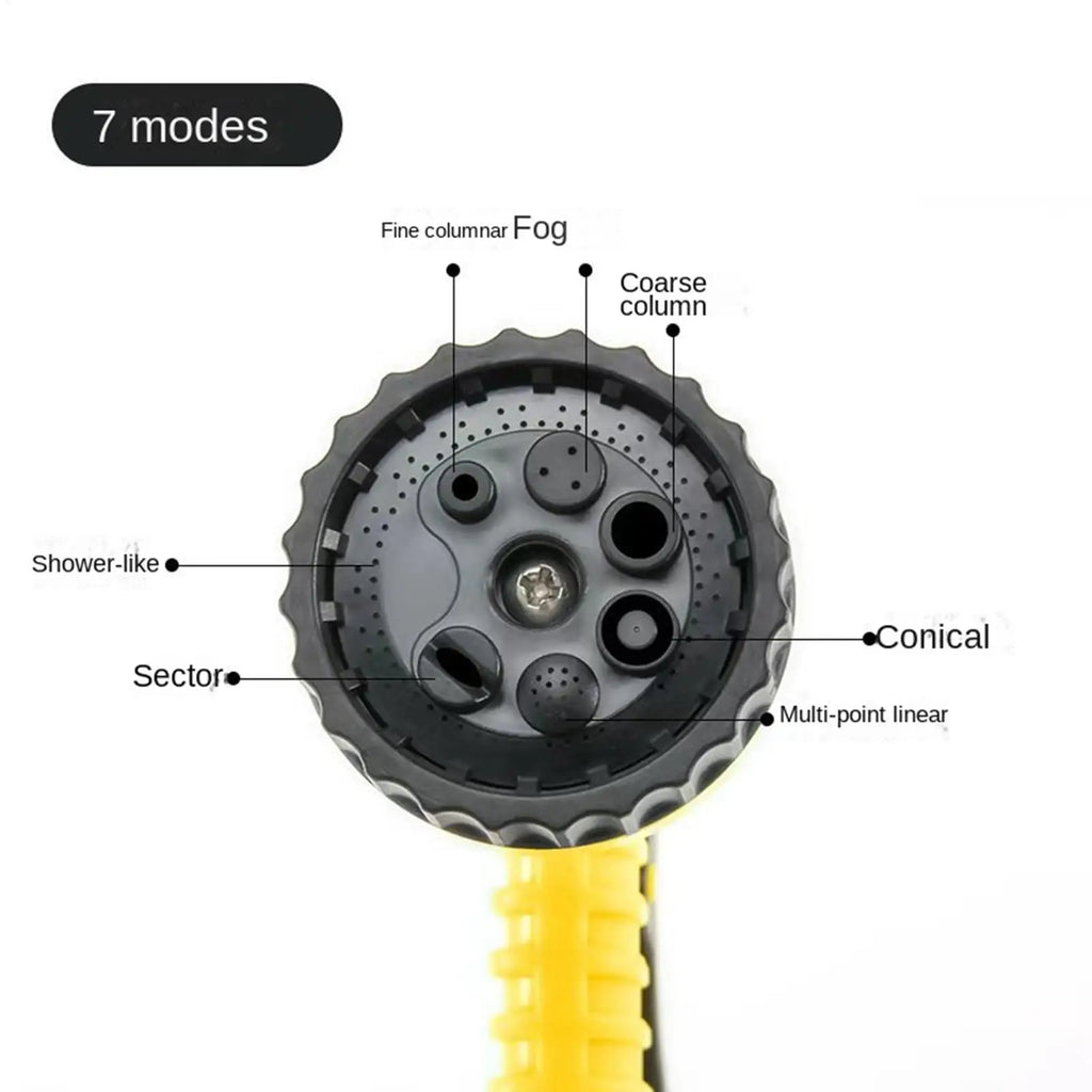 Garden Hose Sprayer Nozzle With 7 Watering Patterns Hose Spray Nozzle For Lawn Outdoor Outside Yard Patio Car Wash Cleaning Pet