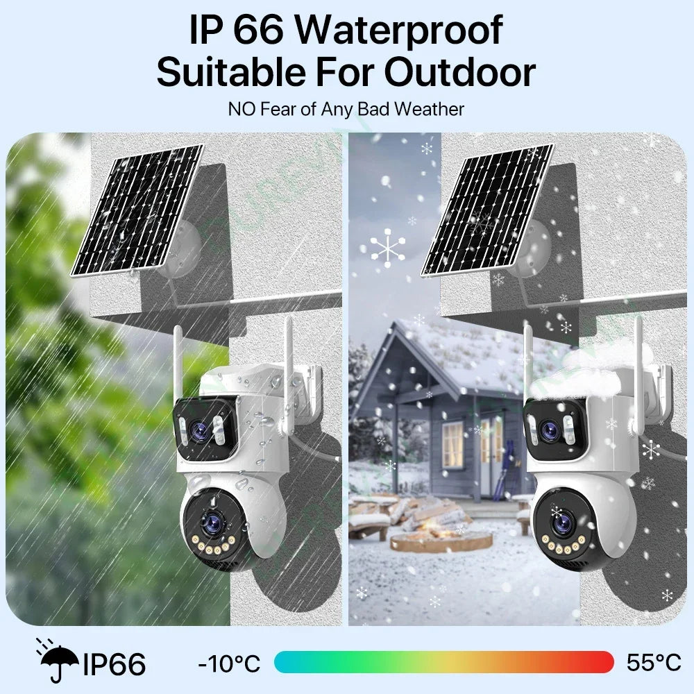 XMEYE 4G Solar Wireless PTZ Security Camera 4k 10X Zoom Dual Lens Human Detection AVO Wifi CCTV Video Surveillance Camera ICSEE
