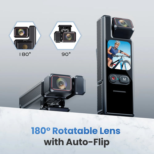 1.7Inch Screen  4K UHD 180Degree Rotation Lens WIFI Law enforcement instrument Video Digital Camera