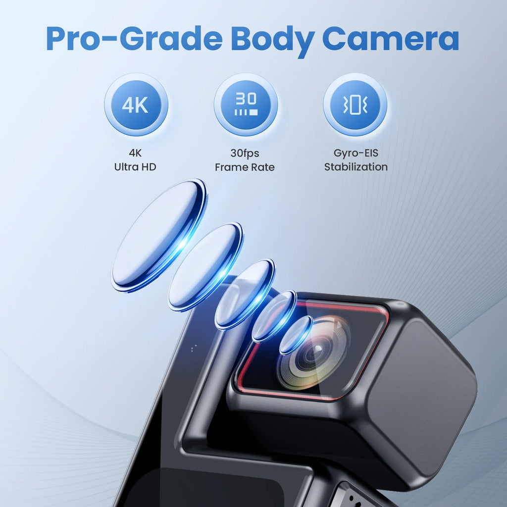 1.7Inch Screen  4K UHD 180Degree Rotation Lens WIFI Law enforcement instrument Video Digital Camera