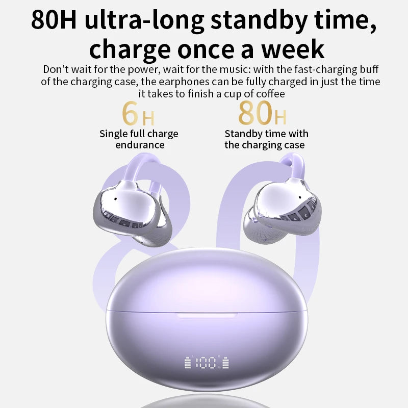 AI translation Q108 Wireless Earphones Bluetooth 6.0 Ultra long battery life Stereo Noise Reduction Bass HIFI Touch Earphones